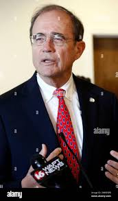 Delbert Hosemann, Mississippi's three-term Republican secretary of state  announces he's running for lieutenant governor at a transport company's  driving academy in Richland, Miss., Wednesday, Jan. 9, 2019. Hosemann will  travel throughout the