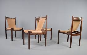 Emmett sling chair dakota tobacco. Set Of 4 Cognac Leather Sling Chairs 1970s 128977