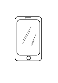 Iphone clipart black and white. Ipad Coloring Pages Transparent Background Png Cliparts Free Download Hiclipart