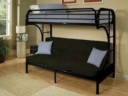 A pillow an d mattress topper are perfect gifts for going back to college. Black Metal Twin Full Futon Bunk Bed Frame The Furniture Mart