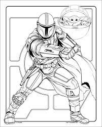 Have fun with these coloring pages. Mandalorian With Grogu Baby Yoda Crayola Com In 2021 Star Wars Coloring Book Star Wars Coloring Sheet Coloring Pages