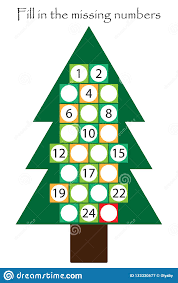 Los mejores juegos de navidad est�n gratis en juegos 10.com. El Juego Con El Arbol De Navidad Para Los Ninos Completa Los Numeros Que Falta Calendario Del Advenimiento Juego Para Los Nino Stock De Ilustracion Ilustracion De Ejercicio Juego 133330677