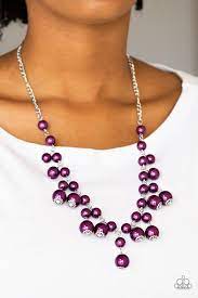 Soon To Be Mrs Purple Paparazzi Necklace Cashmere Pink Jewels In 2021 Purple Necklace Purple Pearl Purple
