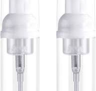 KEAIYYJ- Small Foam Pump Bottles Travel Size Mousse Foaming Hand Soap Mini Dispensers Empty Refillable Containers 2 oz 2 Pack