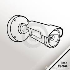 Cctv Security Camera Outlined Icon Outline Sign Linear Style Pictogram On White Video Surveillance Symbol In 2020 Camera Outline Camera Illustration Camera Drawing