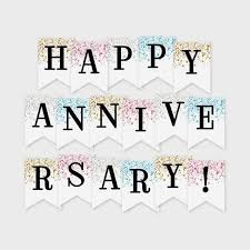 Free images, memes, greetings, comments and glitter graphics: Happy Anniversary Printable Banner Mixed Confetti Glitters Etsy In 2021 Anniversary Banner Happy Anniversary Printable Banner Letters