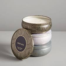 Metal Deco Candles With Lids
