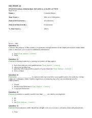View module 2 resumes and cover letters quiz.pdf from psy 4049 at university of central florida. Section 12 Section Quiz Popup Toolkit Html Section 12 Professional Branding Resume Cover Letter Your Score Name Cucinda Parker Your Score 100 Out Course Hero