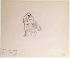 Animation Collection Original Production Drawing Of Grumpy From Snow White And The Seven Dwarfs Original Disney Sketches Disney Art Concept Art Characters