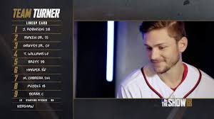 Jul 01, 2021 · washington nationals' trea turner rounds the bases on his home run during the fourth inning of a baseball game against the tampa bay rays, wednesday, june 30, 2021, in washington. Mlb The Show Team Trea Turner Facebook