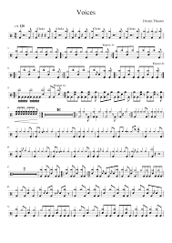 Download Voices Dream Theater Drums Sheet Music For Drum Group Solo Download And Print In Pdf Or Midi Free Sheet Music For Voices By Dream Theater Metal Musescore Com