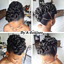 548 Likes 21 Comments Dy A Coiffure Dyacoiffure On Instagram Chignon Mohawk Wedding Black Hair Updo Hairstyles Natural Hair Styles Natural Hair Updo