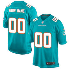 Former miami dolphins head coach, jimmy johnson, finally got inducted into the pro football hall of fame on saturday night. Miami Dolphins Home Game Jersey Custom Youth