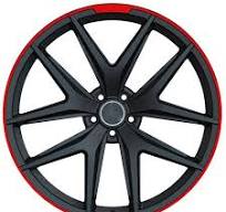 Red lip gloss black monoblock forged wheel Manufacturer ...