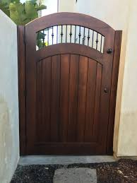 Custom Wood Gate With Decorative Metal Pickets By Garden Passages Patio Gates Wood Gate Fence Gate Design