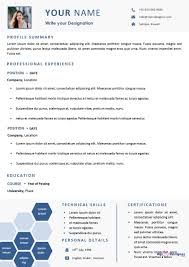 It can be used to apply for any position, but needs to by free templates we mean resume templates for ms word that are entirely free to download and edit. Free Resume Templates Resume Sample Download My Cv Designer