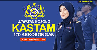 Jawatan kosong kerajaan dan permohonan jawatan terbuka jabatan kastam diraja malaysia 2019 tawaran adalah dipelawa 1. Jawatan Kosong Kastam 2019