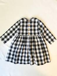 Girls Gingham Dress Black Toddler Dress Girl Dress Etsy Toddler Dress Toddler Girl Dresses Kids Dress
