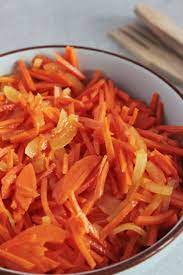 Spicy Korean Carrot Salad The Perfect Salad To Make Ahead Recipe Carrot Salad Perfect Salads Veggie Recipes Healthy