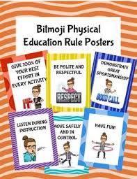 Six Different Bitmoji Posters That Can Be Used For Physical Education And Even E Physical Education Book Physical Education Rules Elementary Physical Education