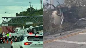 Accidentes de tráileres colapsan el tránsito en la Chamapa-Lechería y la México-Querétaro