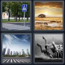 We have put all answers of all levels of 4 pics 1 word 5 letters. 4 Pics 1 Word Answer For Crosswalk Desert Road Animal