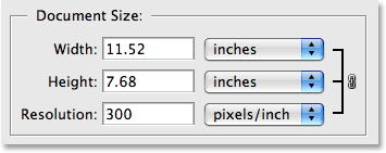 Image Resolution Pixel Dimensions And Document Size In