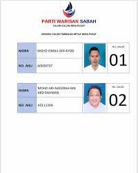 Parti warisan sabah is repositioning itself as a national party with a call towards malaysian unity as the way forward, says its. Senarai Calon Calon Laman Rasmi Parti Warisan Sabah Facebook