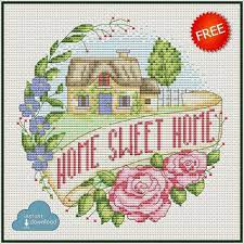 This free valentine cross stitch pattern and matching floss thread holders are a handy cute this is an easy pattern that is ideal for beginners and advanced stitchers. Home Sweet Home Cross Stitch Chart Pdf Xsd Free Christian Cross Stitch Patterns Santa Cross Stitch Cross Stitch