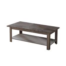 This coffee table leans into its coastal farmhouse look with natural wood finishes and a mixed material design. Fc Design Coffee Tables Accent Tables The Home Depot