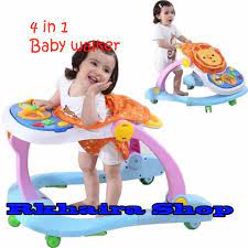 Kereta bayi untuk belajar jalan. 4 In 1 Baby Walker Stroller Alat Bantu Balita Anda Belajar Berjalan Shopee Indonesia