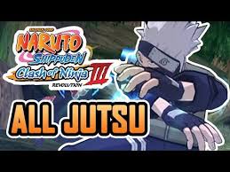 Naruto Shippuden Clash Of Ninja Revolution 3 All Jutsu Team Jutsu Wii Eu Youtube
