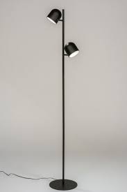 staande lamp 72765 design modern metaal zwart vloerlamp staande lampen lampen
