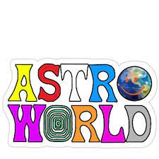 Astroworld Sticker Sticker Art Stickers Vinyl Decal Stickers