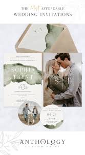 Watercolor Modern Wedding Invites In 2020 Wedding Invitations With Pictures Affordable Wedding Invitations Modern Wedding Invitations