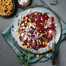 Rote Bete Carpaccio Mit Feta Janina And Food Rezept Lebensmittel Essen Rote Bete Carpaccio Rote Bete