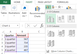 How To Build A Chart On A Table In Excel Step By Step