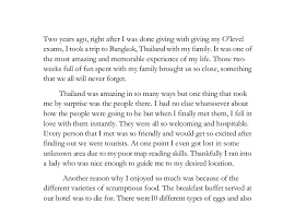 Essay On My Last Summer Vacation My Last Holiday