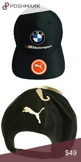 Puma Bmw Motorsport Team Adjustable Cap Black New Puma Bmw Motorsport Team Adjustable Trucker Hat Cap Black Puma Accessories Hats