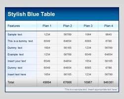 Plantilla Con Diseno De Tablas Para Powerpoint Table Template Powerpoint Powerpoint Templates