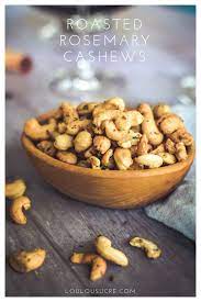 Roasted Rosemary Cashews Loulousucre Spiced Nuts Recipe Cashew Recipes Nut Recipes