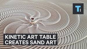 Gayam wood coffee table code: Table That Creates Sand Art With Marble That Rolls By Itself Youtube