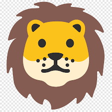 Lion Emoji Android Nougat Android Marshmallow Lion Head Mammal Cat Like Mammal Png Pngegg
