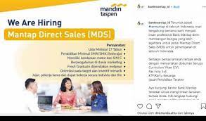 Bank mandiri taspen (bank mantap) berkomitmen membangun negeri melalui aktivitas bisnis dan sosial. Bank Mandiri Taspen Buka Lowongan Kerja Berikut Syarat Dan Ketentuannya