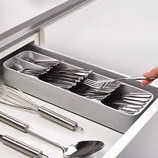 Overlapping Cutlery Organizer Drawerstore Kitchen Drawer Organizer Tray For Cutlery Silv Kitchen Drawer Organization Diy Kitchen Storage Kitchen Organization