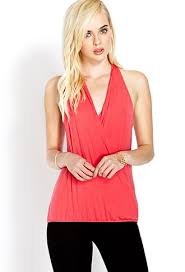 Bombshell Surplice Top Forever 21 2000107353 Forever21 Tops Tops Surplice Top