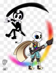 Undertale is a game made by toby fox about a small boy named frisk.in his adventures under the ground help monsters return to the surface. Ink Vs Painting Batim And It By Vocaloid121 Bendy And Ink Sans Free Transparent Png Clipart Images Download
