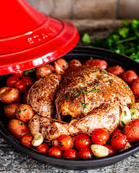 Younger chickens can be cooked hotter and faster. Moroccan Roast Chicken And Potatoes Jo Cooks