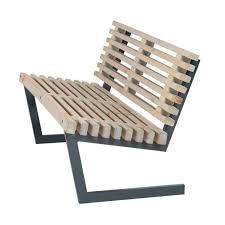 Siesta 138 Cm Banc A Lattes De Jardin Lounge Design Avec Dossier Lasure Style Bois Flotte Mobilier De Balcon Meuble Fer Mobilier De Salon