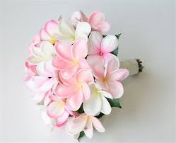 Tropical Bouquet Of Blush Pink Mix Real Touch Plumerias Tropical Beach Silk Wedding Bouquet Silk Wedding Bouquets Wedding Flowers Wedding Bouquets
